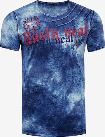 Rusty Neal Shirt in Blauw: voorkant