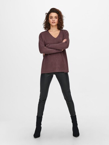 ONLY - Pullover 'Amalia' em castanho