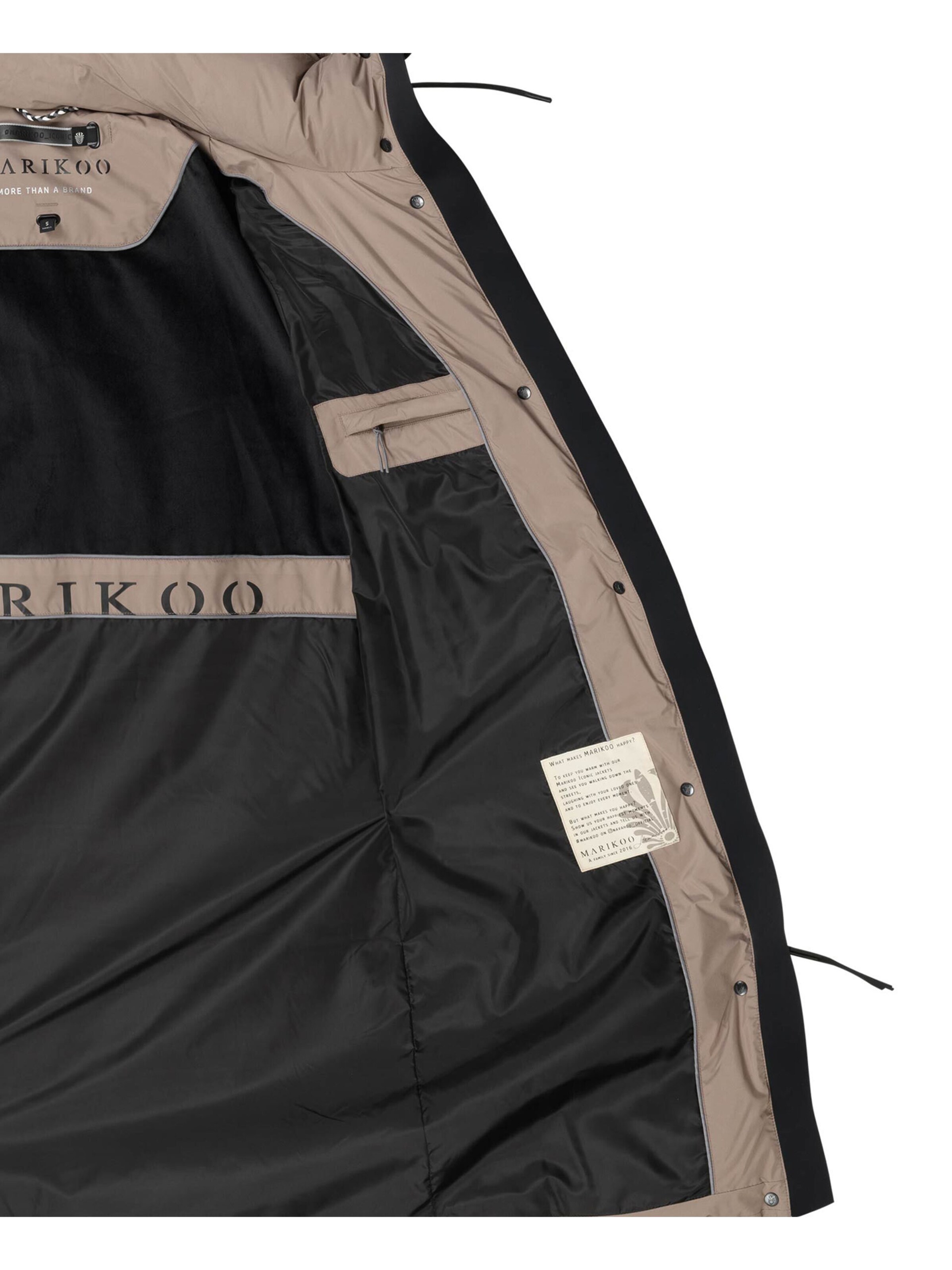 MARIKOO Wintermantel 'Tabiaa' in Grau