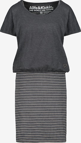 Alife and Kickin Dress in Grey: front