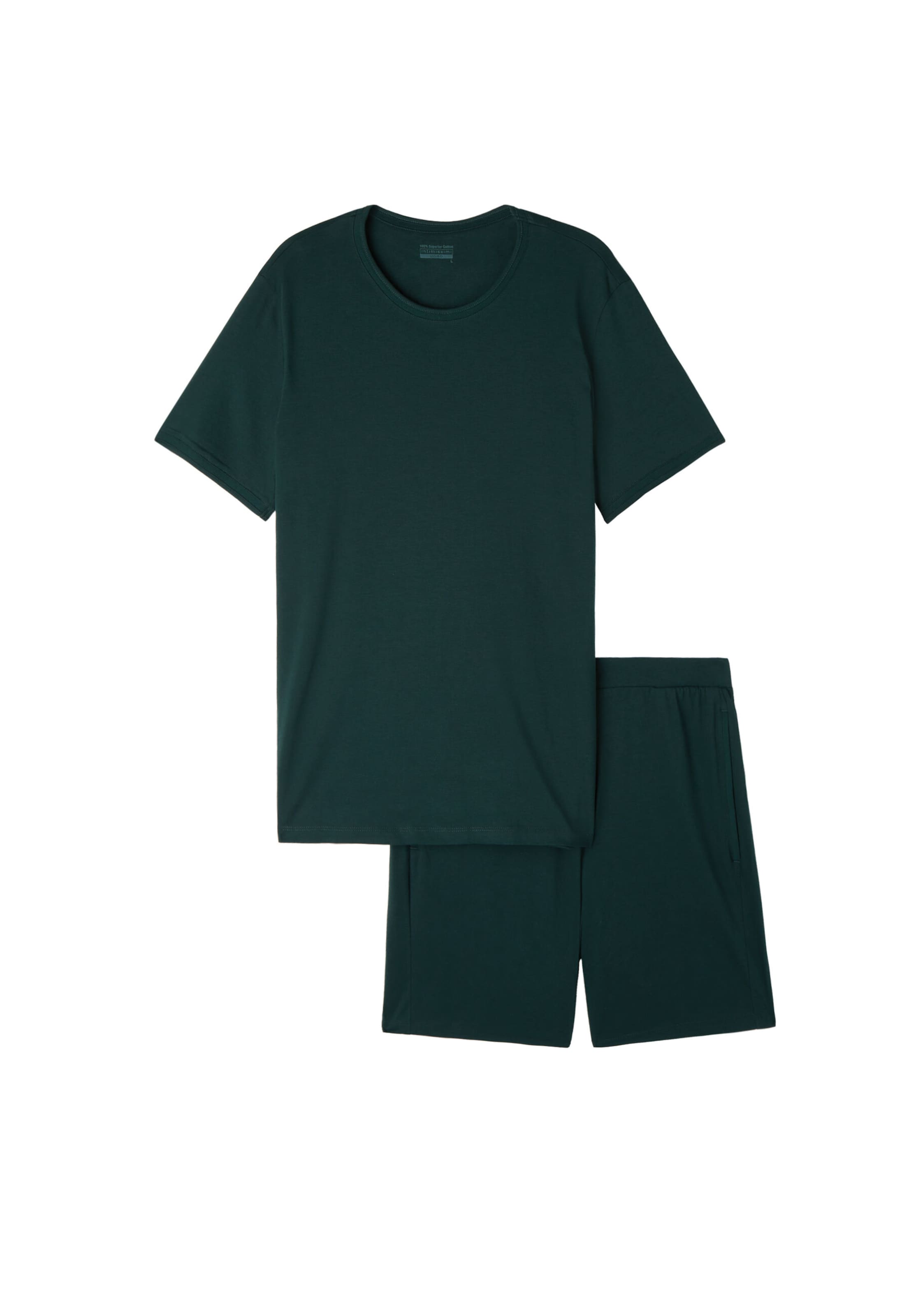 IUMAN Intimissimi Uomo Short Pajamas in Green: front