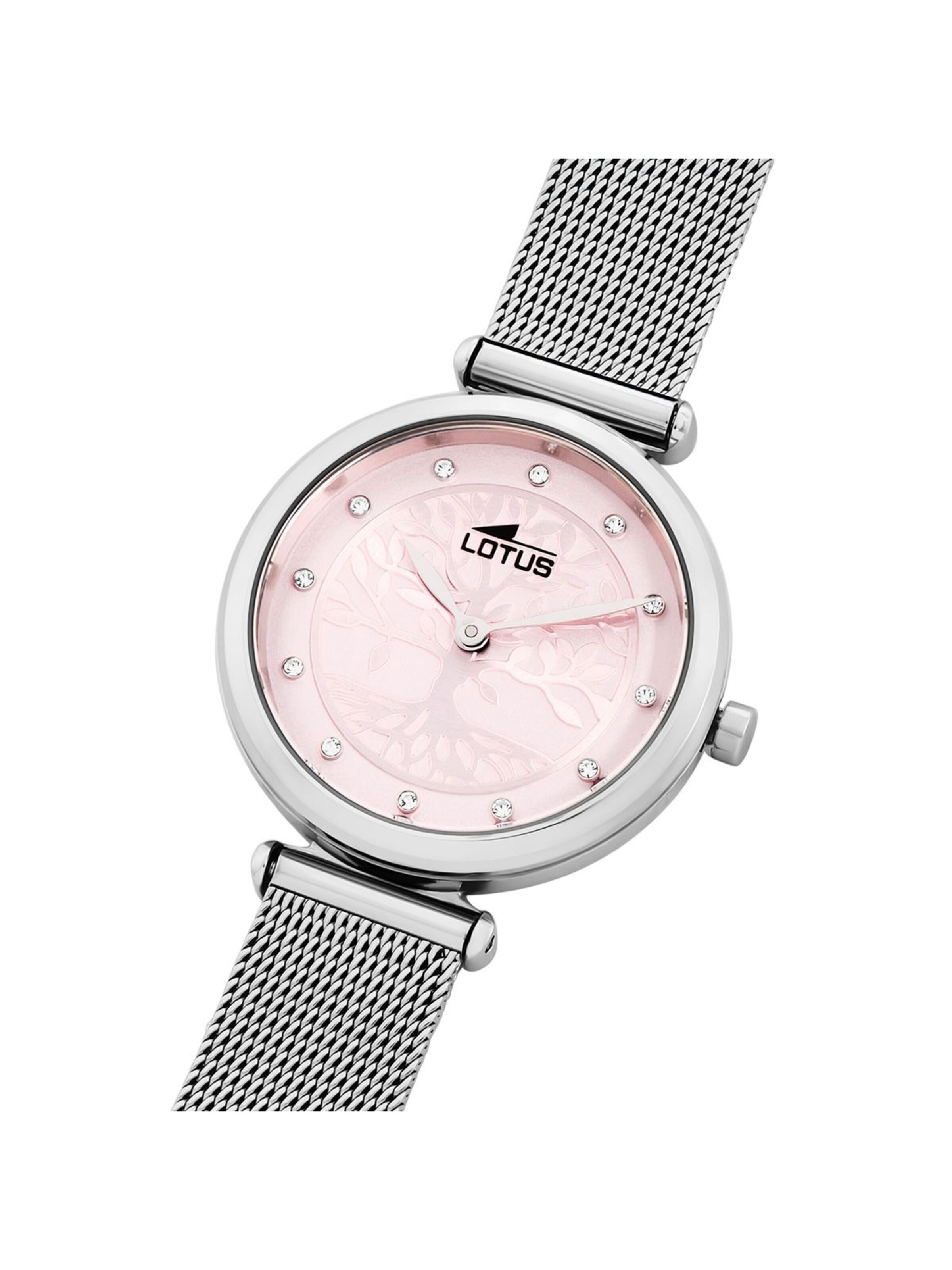 Montre à affichage analogique 'Bliss' Lotus en rose
