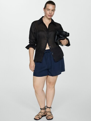 MANGO Regular Shorts 'MILOS' in Blau