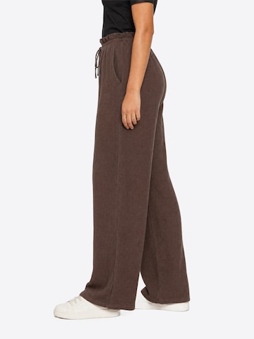 Wide Leg Pantalon 'Liska ' Seasons of April en marron