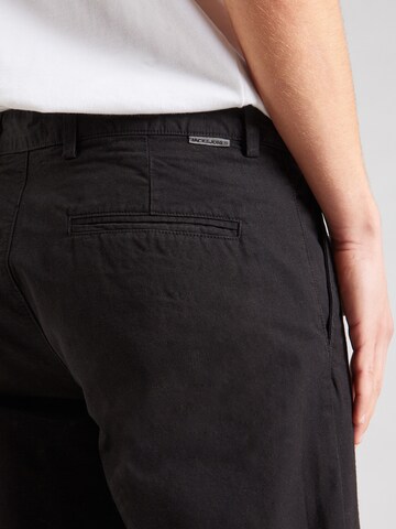 JACK & JONES - regular Pantalón chino 'BILL' en negro