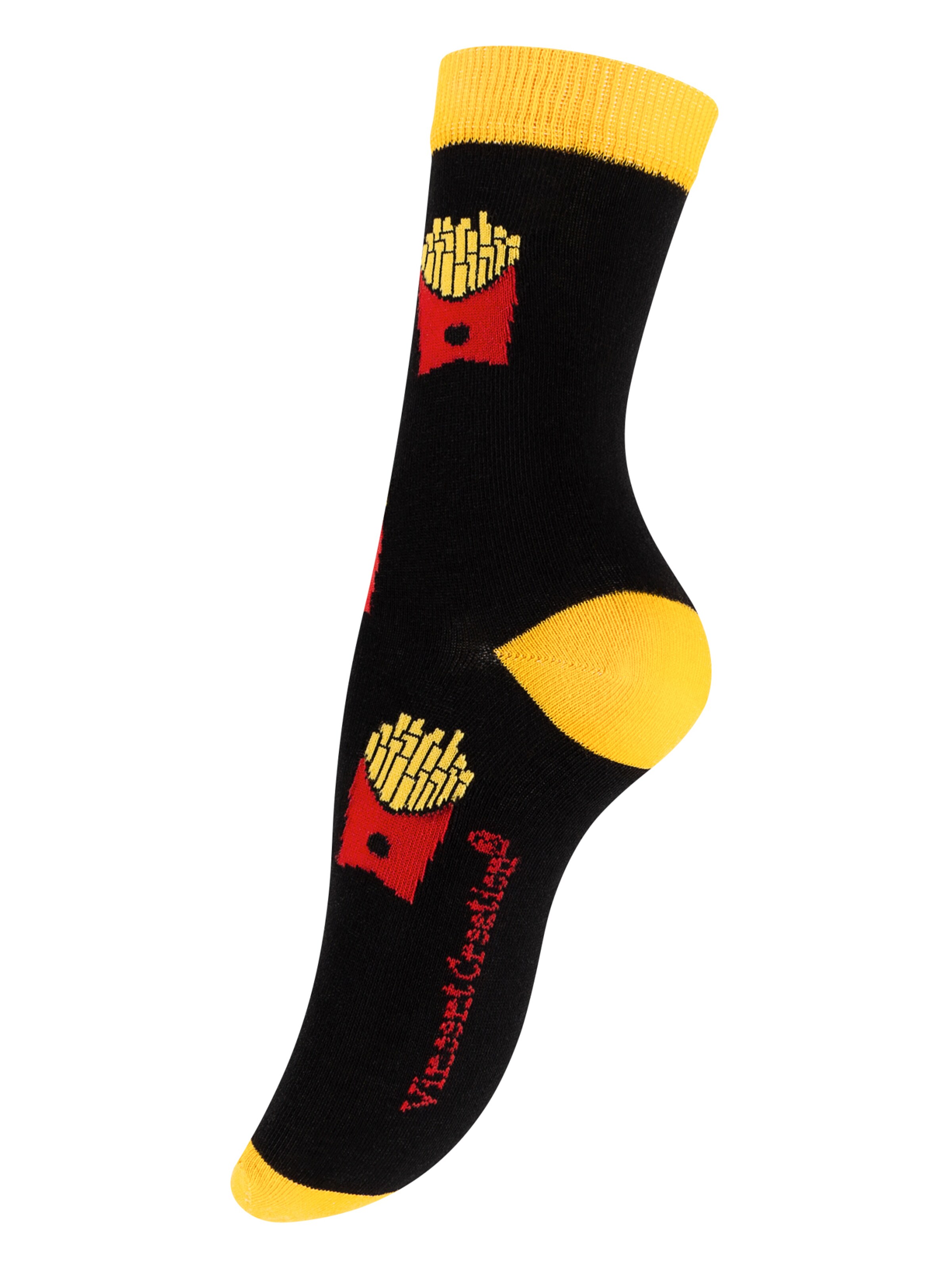 Vincent Creation - Meias 'Fast Food' em preto