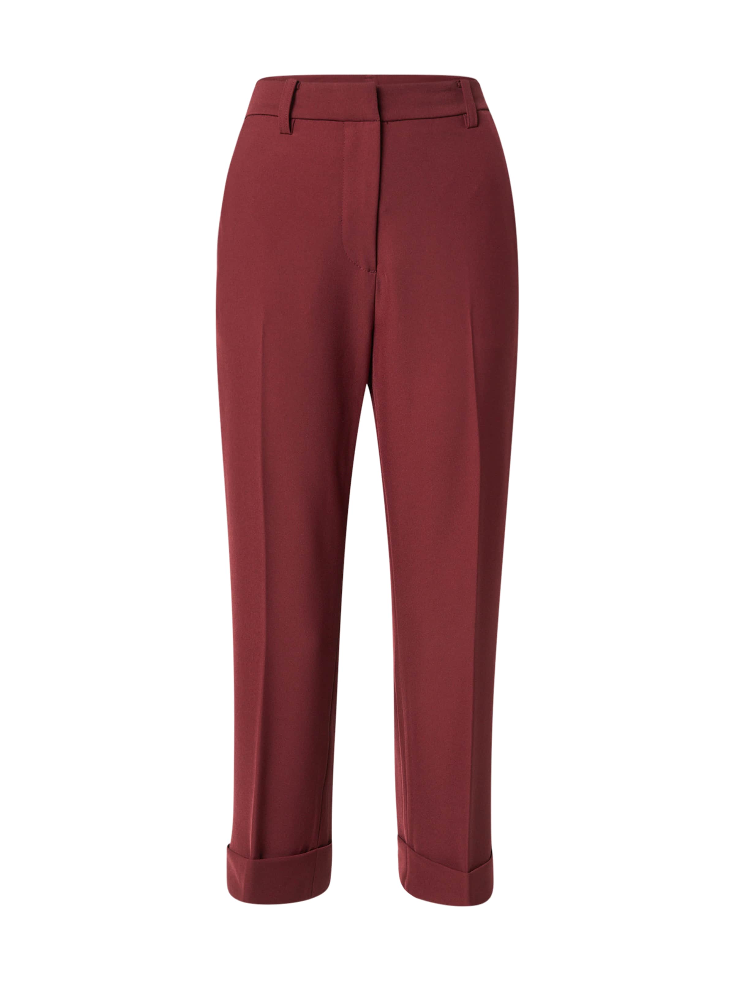 DKNY - Regular Calças com vincos em vermelho: frente
