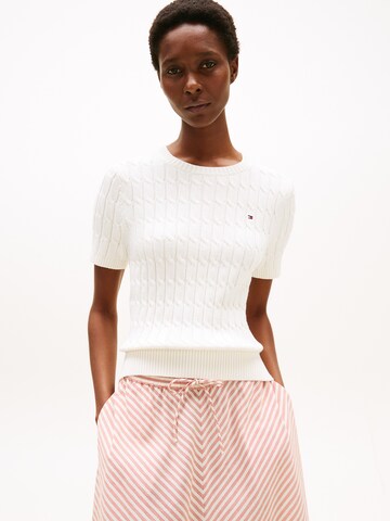 Pull-over TOMMY HILFIGER en blanc : devant