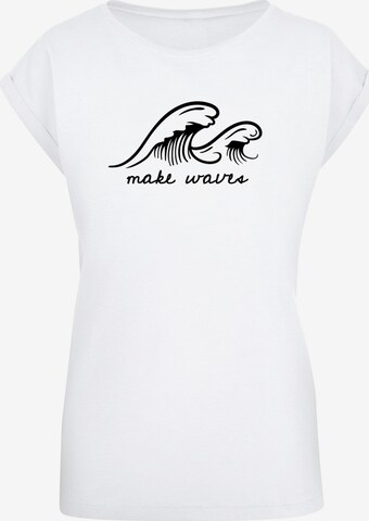 T-shirt 'Summer - Make Waves' Merchcode en blanc : devant