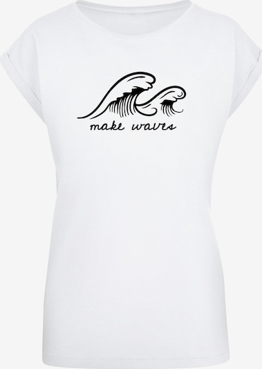 Merchcode T-shirt 'Summer - Make Waves' en noir / blanc, Vue avec produit