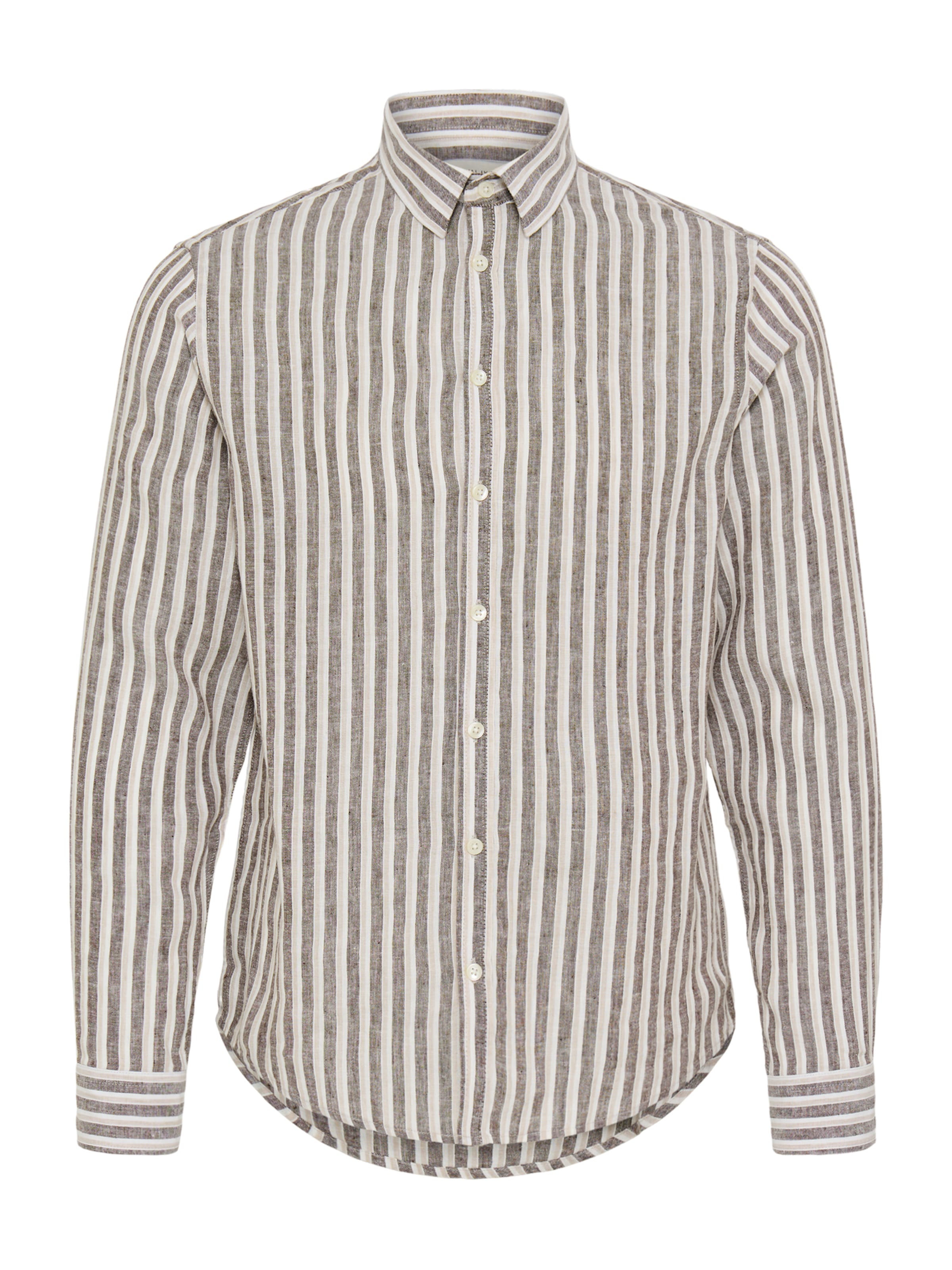 Casual Friday Regular Fit Paita värissä ruskea: etupuoli