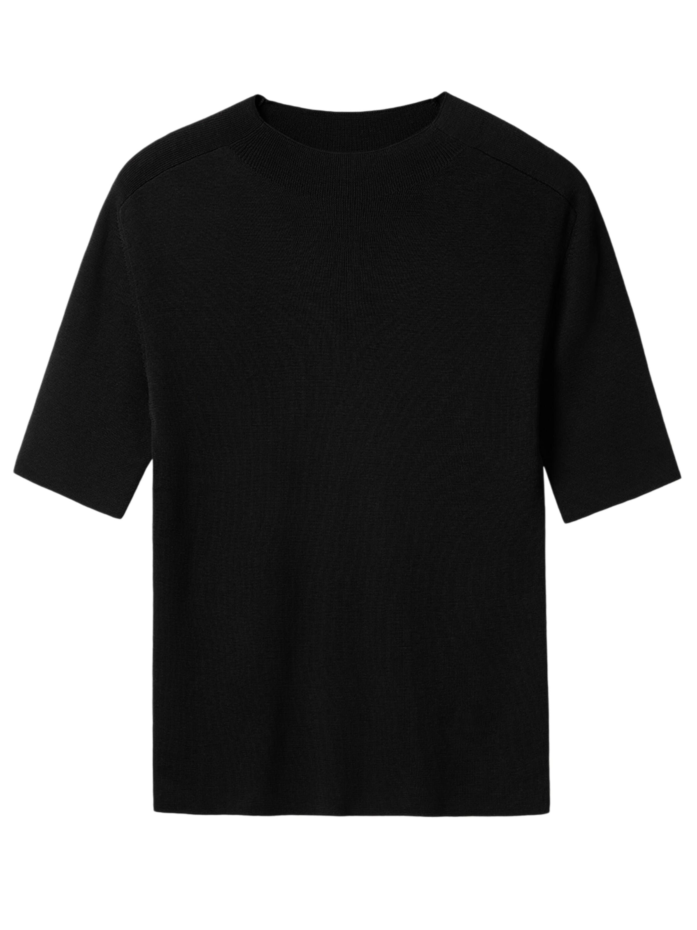 Lilysilk - Camiseta tradicional en negro: frente