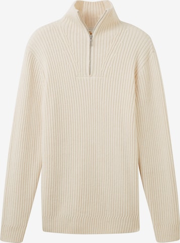 TOM TAILOR Sweater in Beige: front