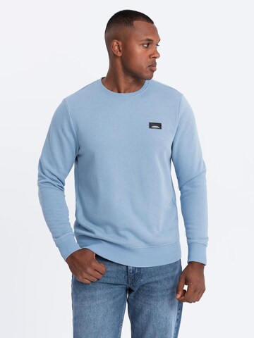 Ombre Sweatshirt 'OM-SSNZ-0136' in Blauw: voorkant