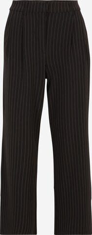 Vila Petite Wide leg Pleat-Front Pants 'BENSE' in Black: front