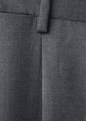 MANGO MAN Regular Pleat-Front Pants 'Siena' in Grey