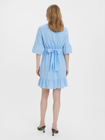VERO MODA Dress 'Broderie Anglaise' in Blue