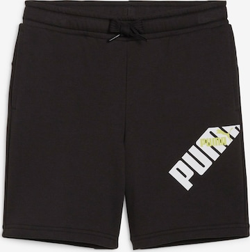 PUMA Regular Pants 'POWER' in Black: front