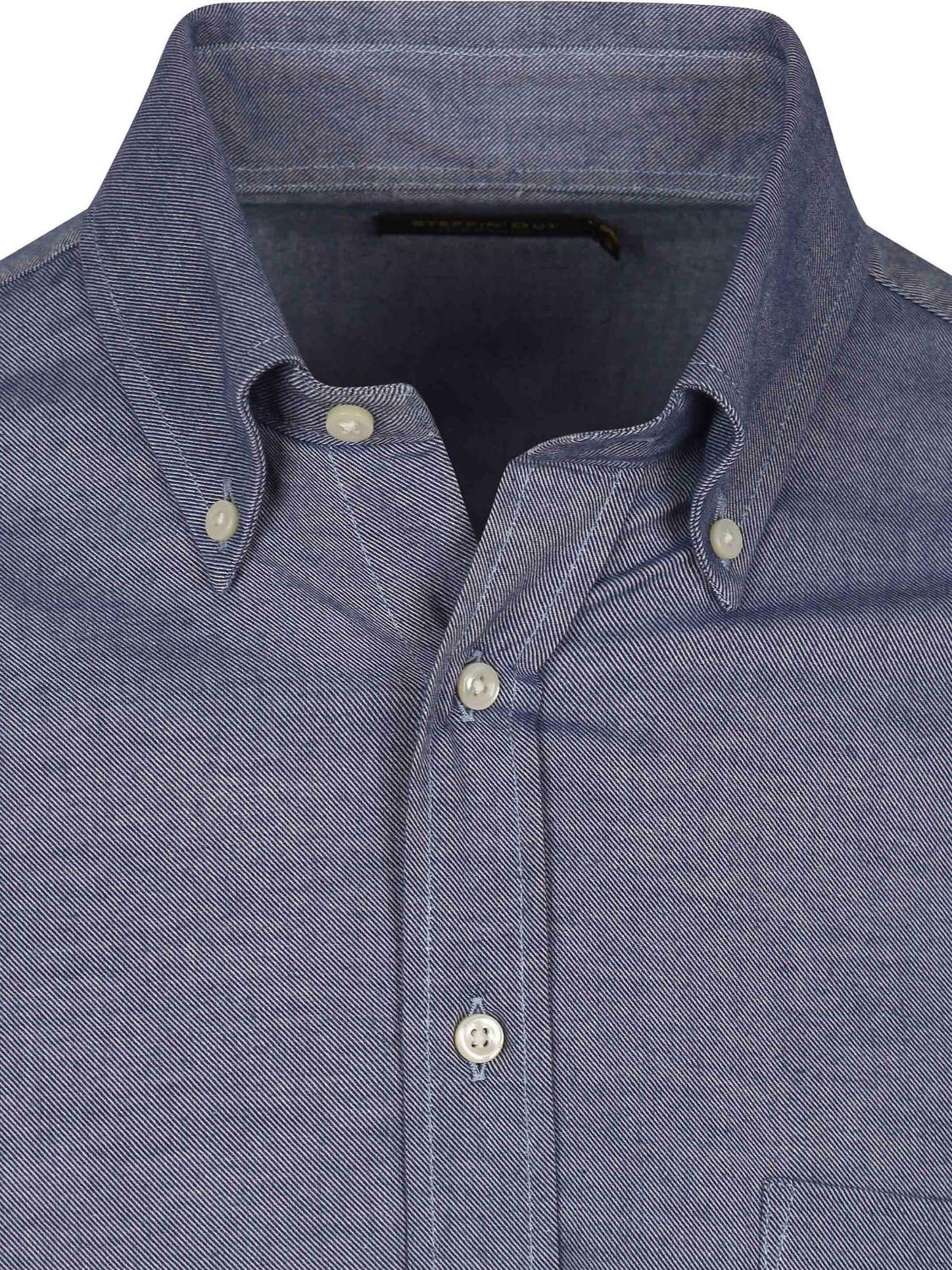 Coupe regular Chemise Steppin' out en bleu
