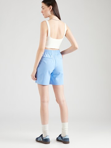 ICHI Regular Pleat-Front Pants in Blue