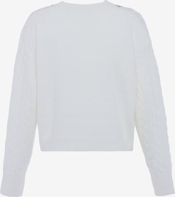 faina - Pullover em branco