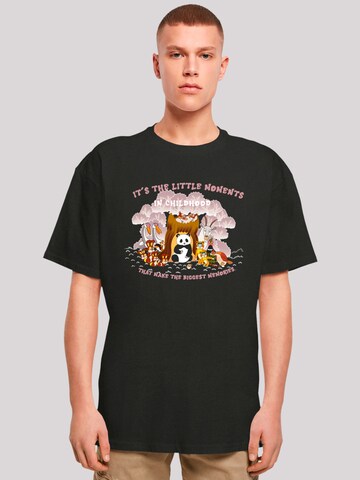 T-Shirt 'Heroes of Childhood Tao Tao Childhood Memories' F4NT4STIC en noir : devant
