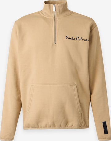 Carlo Colucci Sweatshirt i gul: forside