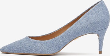 Kazar - Zapatos con plataforma en azul: frente