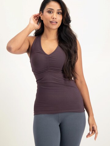 Urban Goddess Yoga & Activewear Sporttop 'Anjea Yoga & Pilates Sport' in Lila: Vorderseite