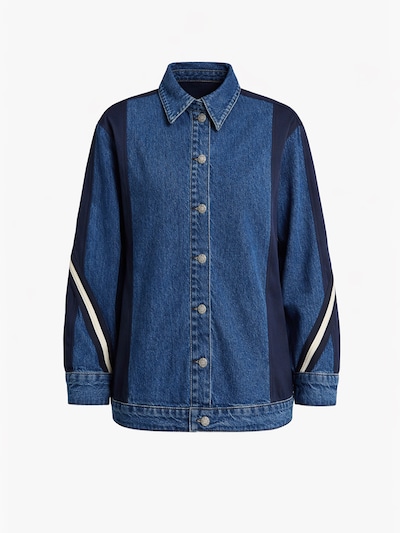 IT'S BASIC Tussenjas 'Straight Denim Jacket' in de kleur Navy, Productweergave
