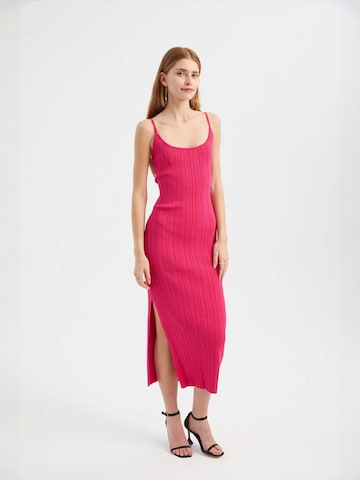 Hiccup Knitted dress in Pink: front