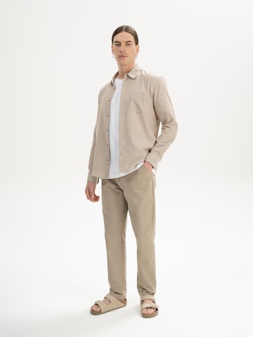 MELA Regular fit Skjorta 'ISHIR' i brun