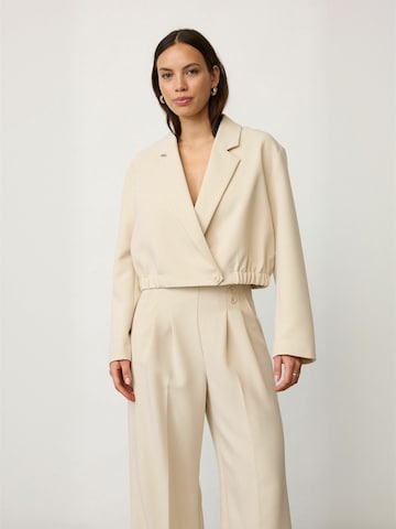 co'couture Blazer ' AcrileCC ' in Beige: front