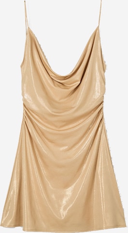 Bershka Рокля в злато: отпред