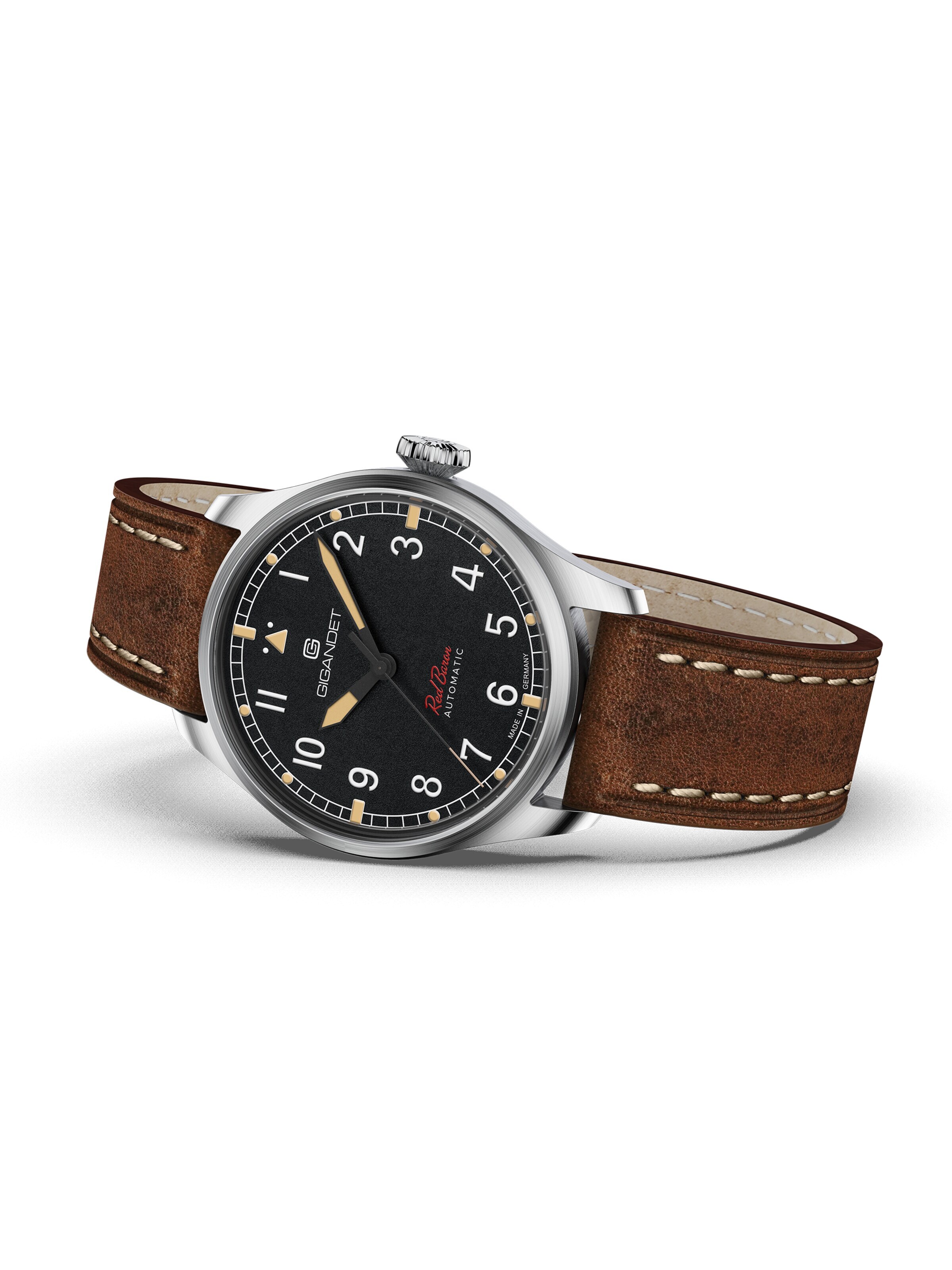 Gigandet Analog Watch 'RED BARON' in Brown