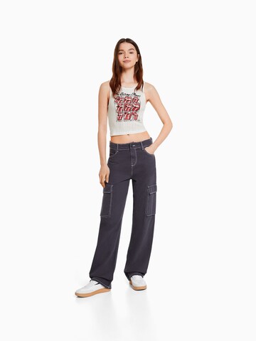 Bershka Knitted top in White