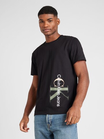 Calvin Klein Jeans T-Shirt in Schwarz: predná strana