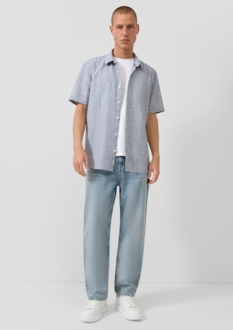 QS Comfort Fit Hemd in Blau