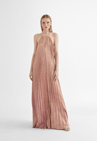 Robe Lola Casademunt en or : devant