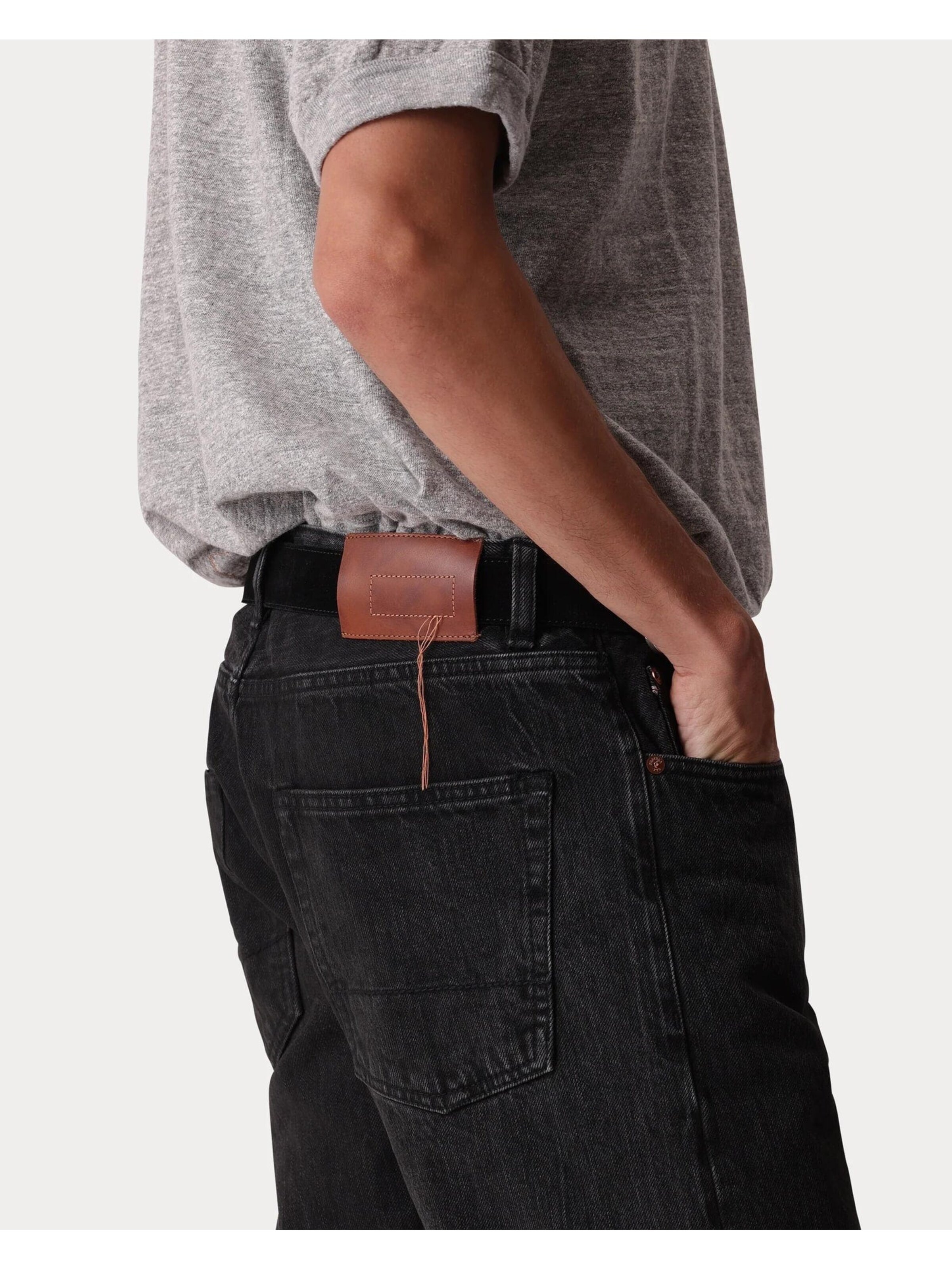 Fortela Regular Jeans '965 John Japan Selvedge Denim 5-Pocket Regular Fit Grey' in Grey