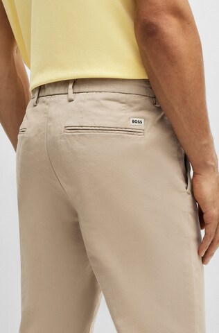 BOSS Slimfit Hose 'Kaito1' in Beige