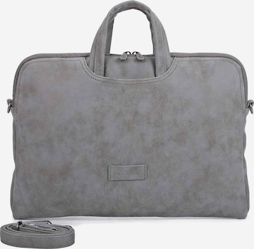 Borsa per laptop di Fritzi aus Preußen in grigio: frontale