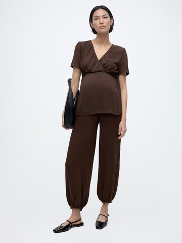MAMALICIOUS Blouse 'MLHANNA TESS' in Brown
