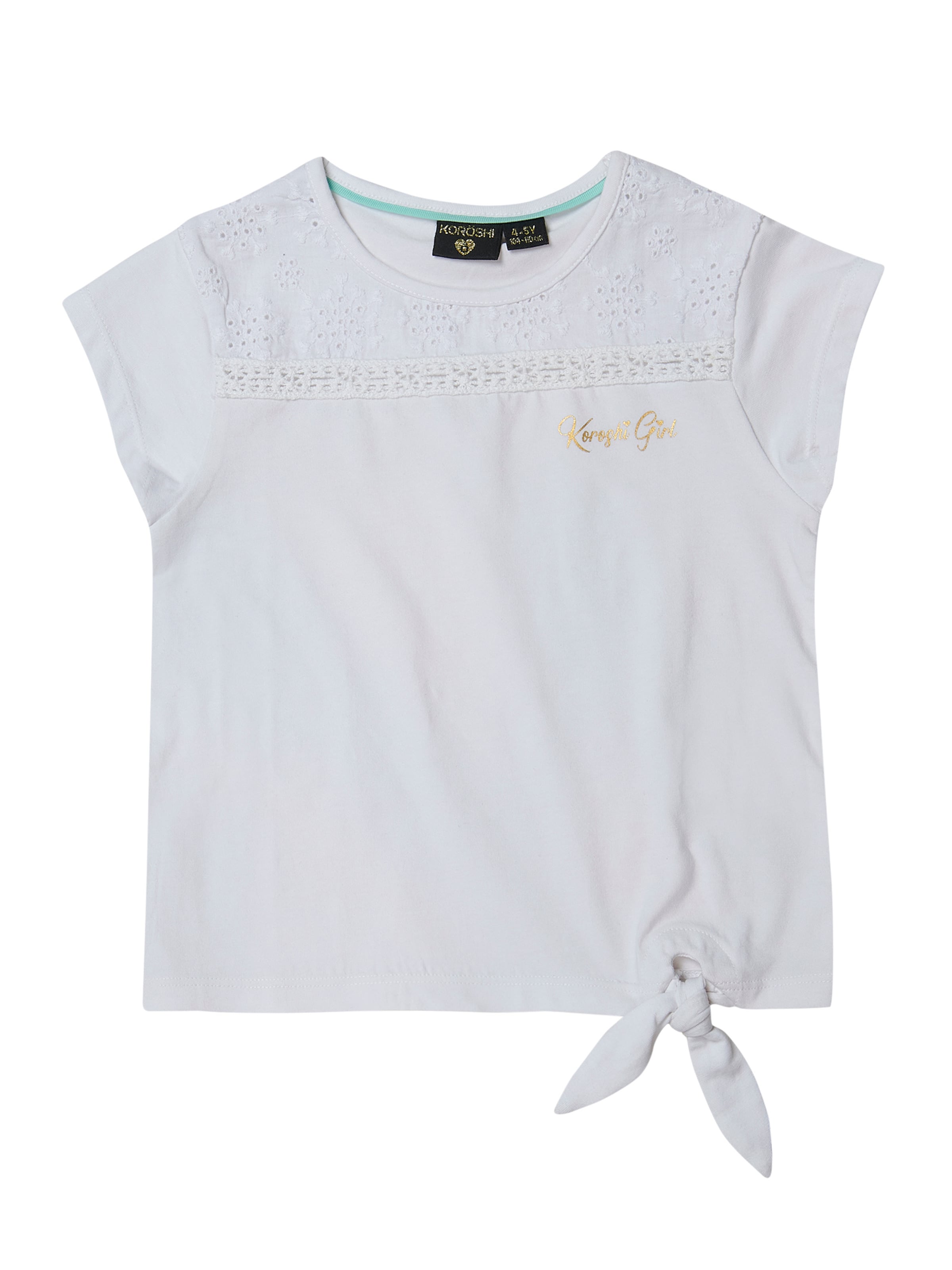 KOROSHI Tričko - Biela: predná strana