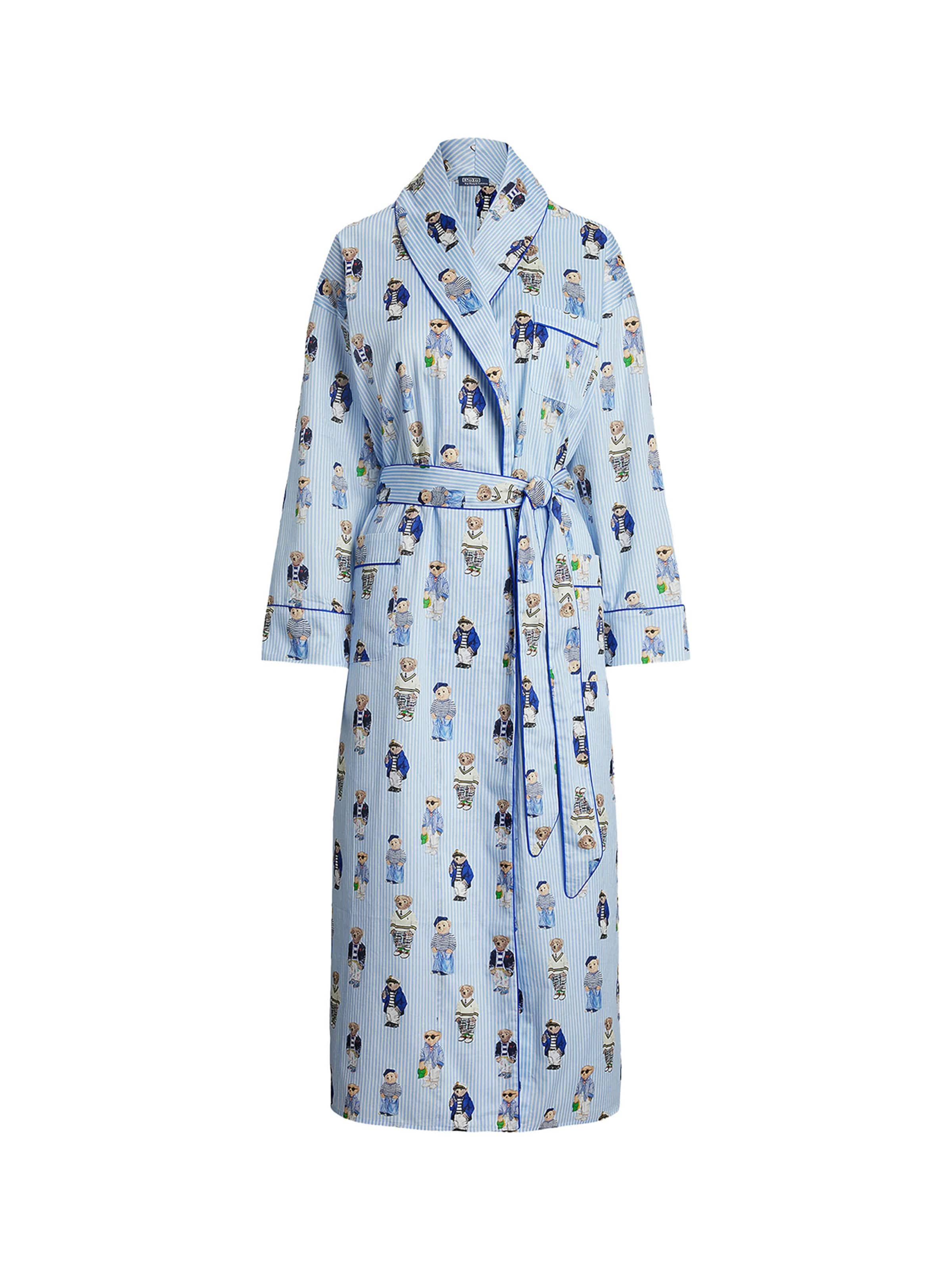 Robe de chambre ' Iconic Bear ' Polo Ralph Lauren en bleu : devant