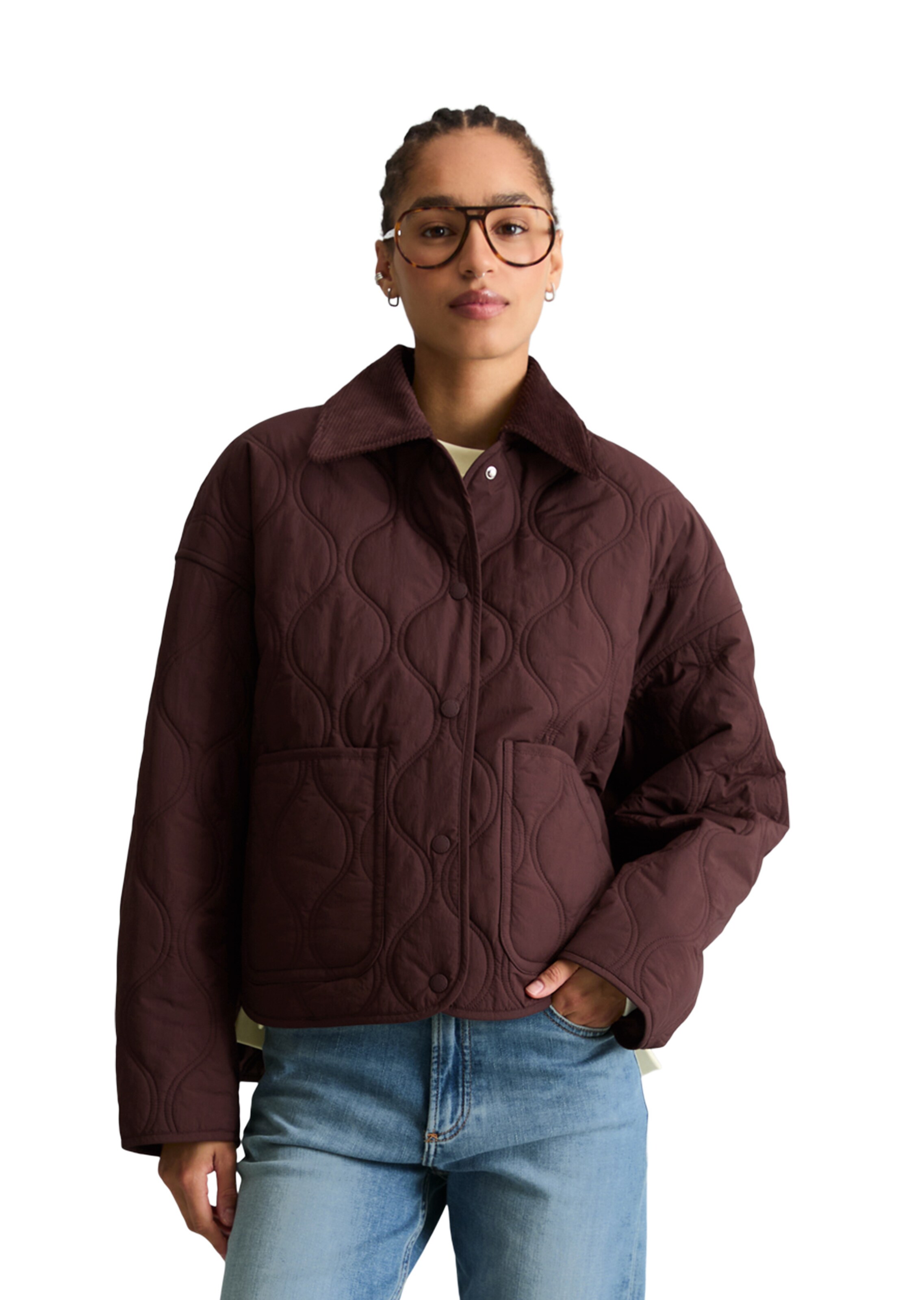 Marc O'Polo DENIM Between-season jacket in Brown: front