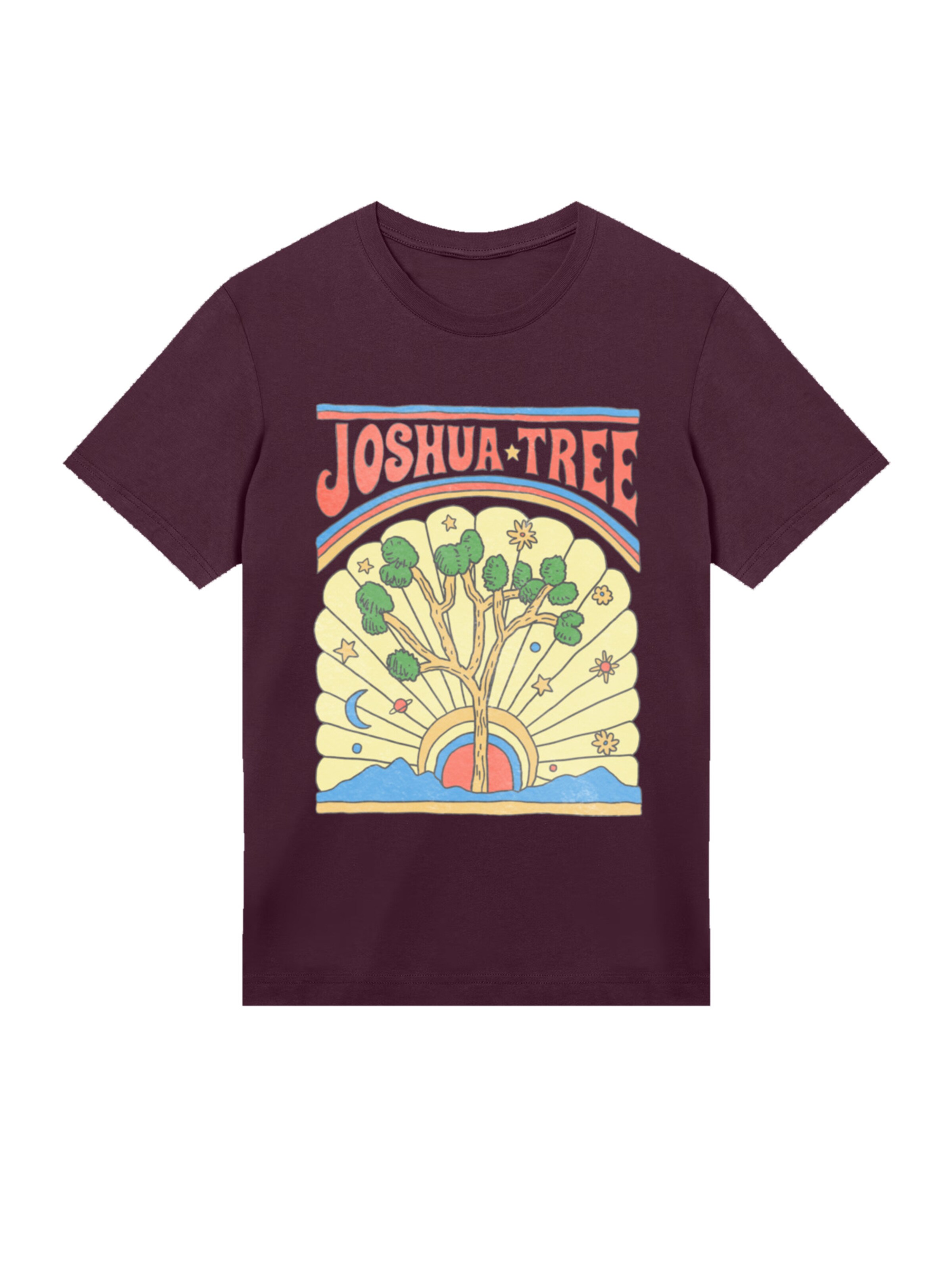 F4NT4STIC Shirt 'US National Parks Joshua Tree' in Brown: front