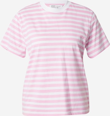 ONLY T-shirt 'LIVINA' i rosa: framsida