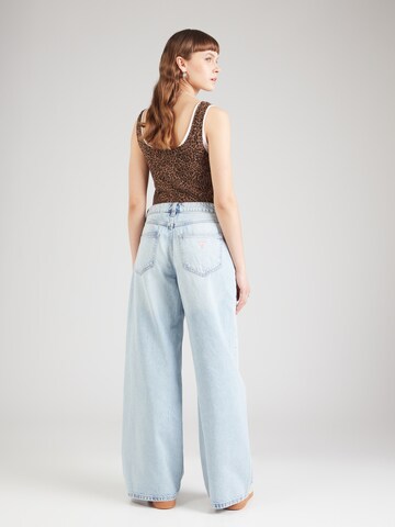 GUESS Wide Leg Farkut 'Bellflower' värissä sininen