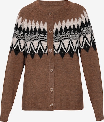 usha FESTIVAL Gebreid vest in Bruin: voorkant